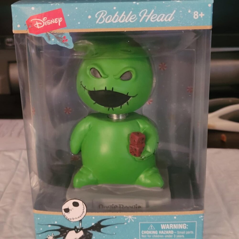 NEW Oogie Boogie Bobble Head Toy Nightmare Before Christmas Disney NIB NMBC NBC
